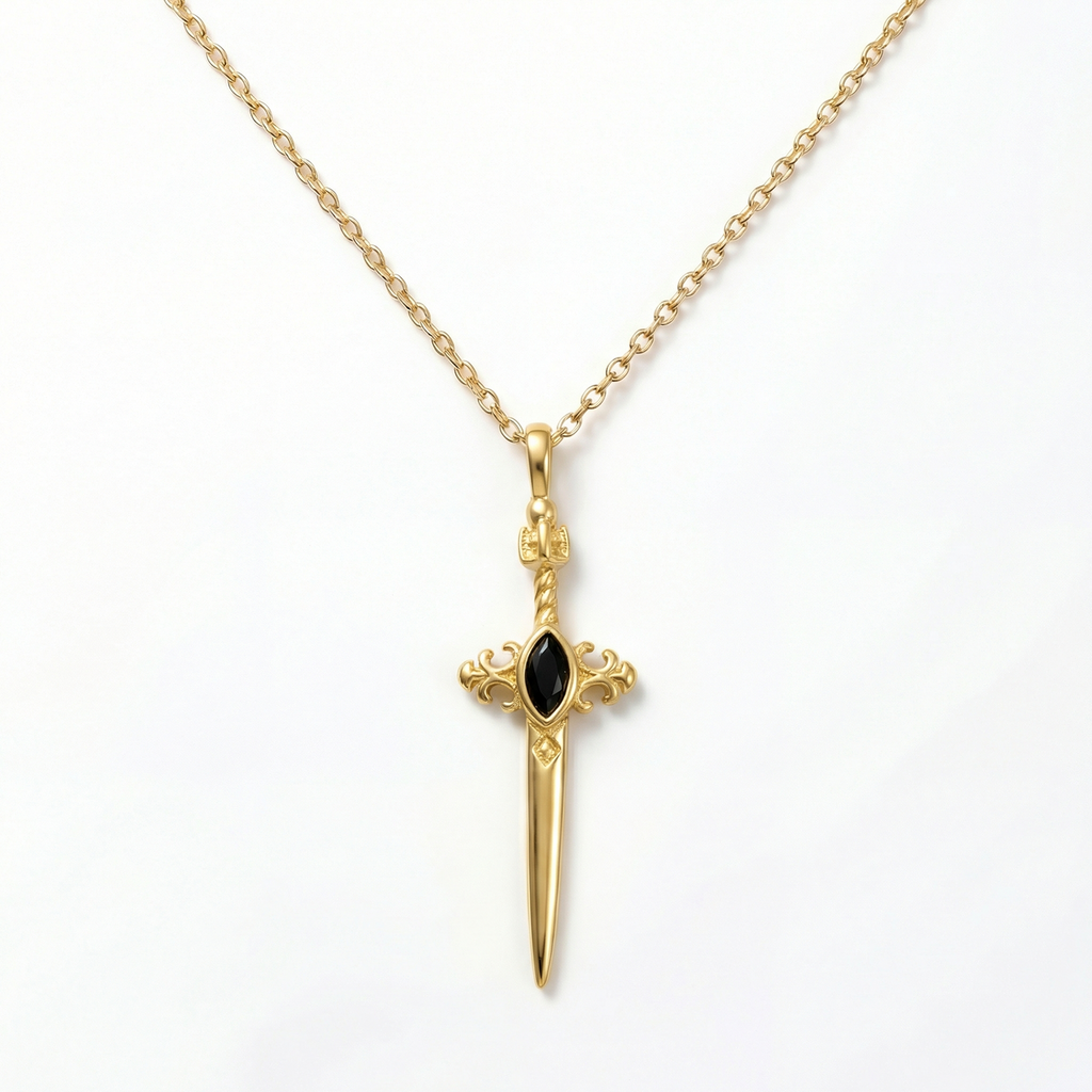 Talis - Onyx Sword Necklace