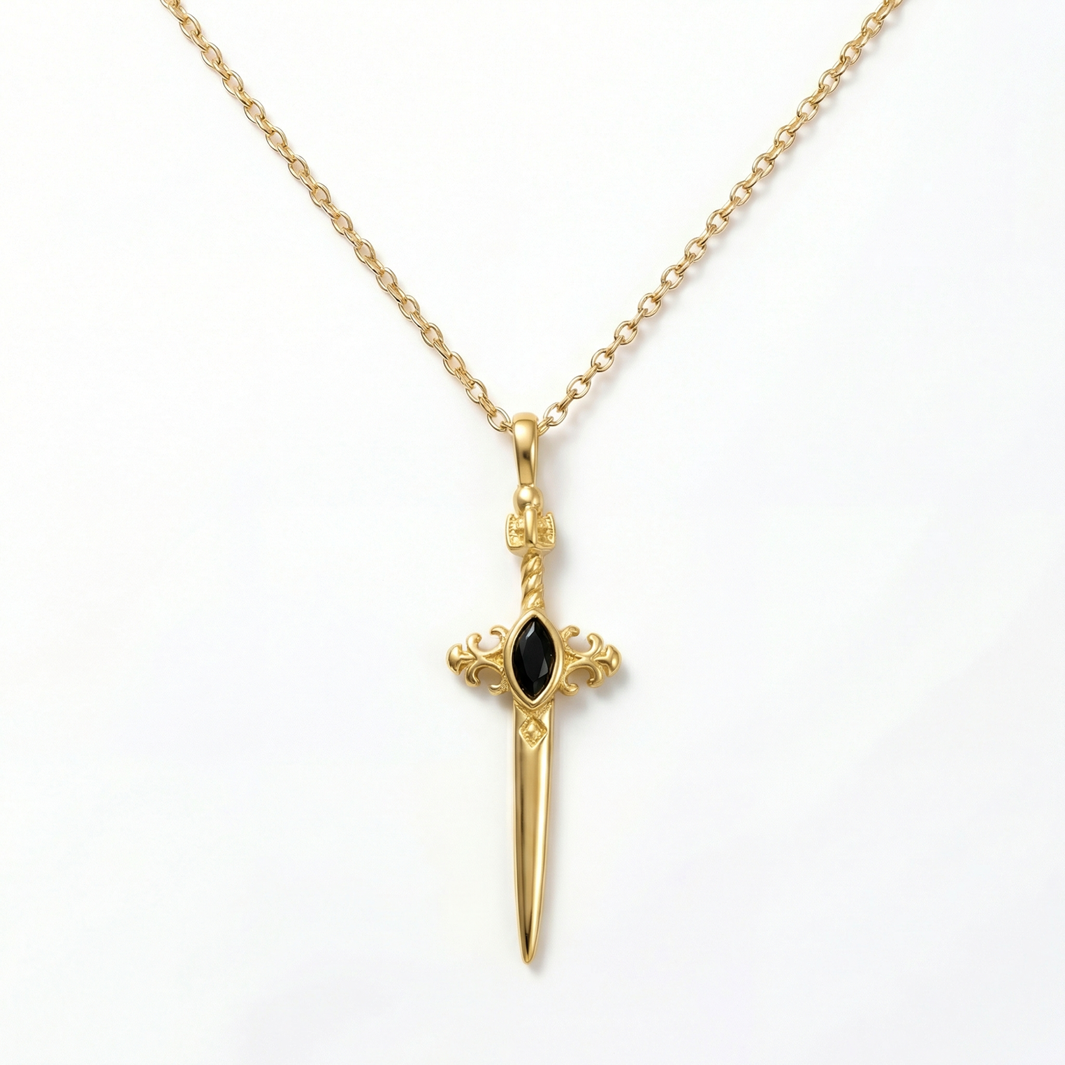 Talis - Onyx Sword Necklace