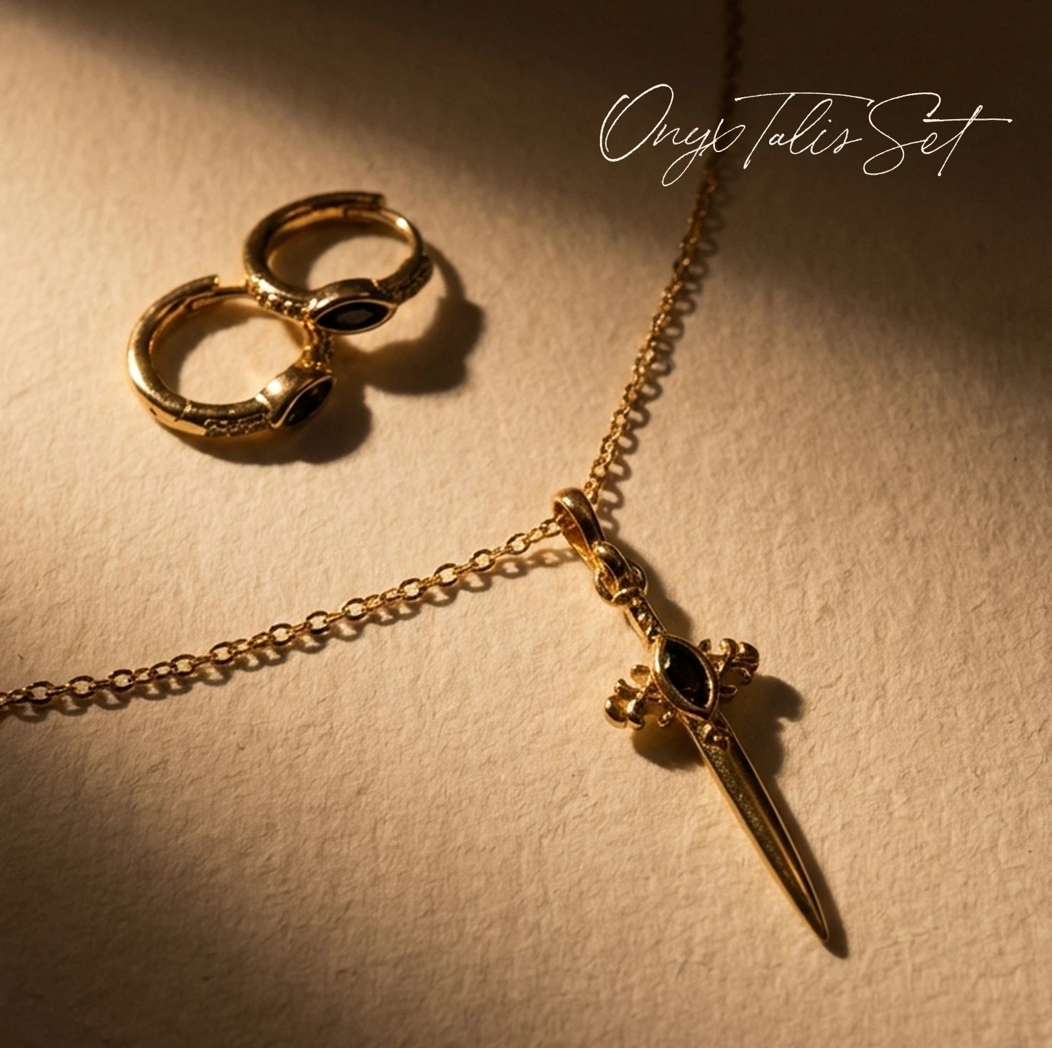 Talis - Onyx Sword Necklace