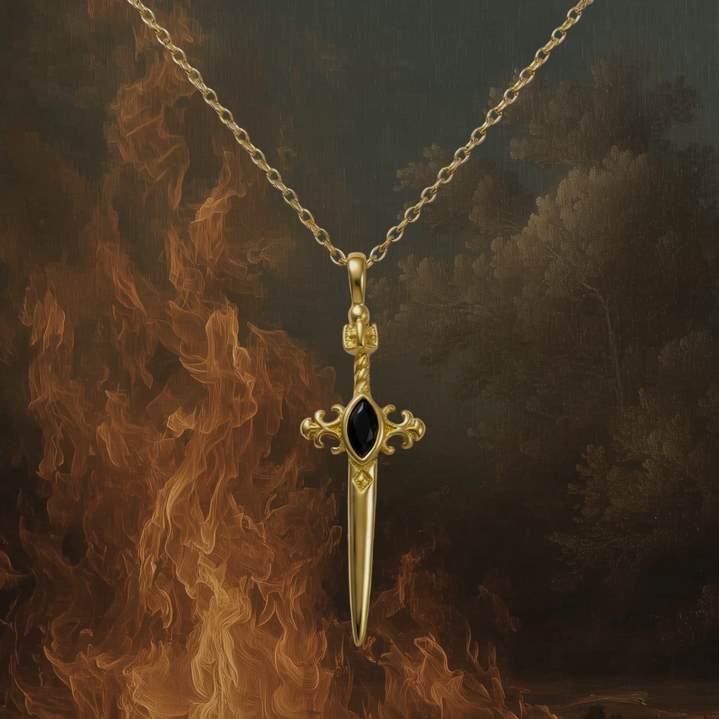 Talis - Onyx Sword Necklace