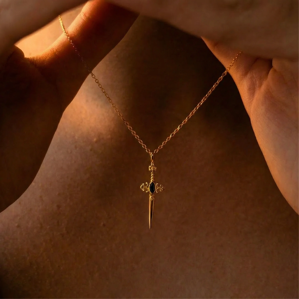 Talis - Onyx Sword Necklace